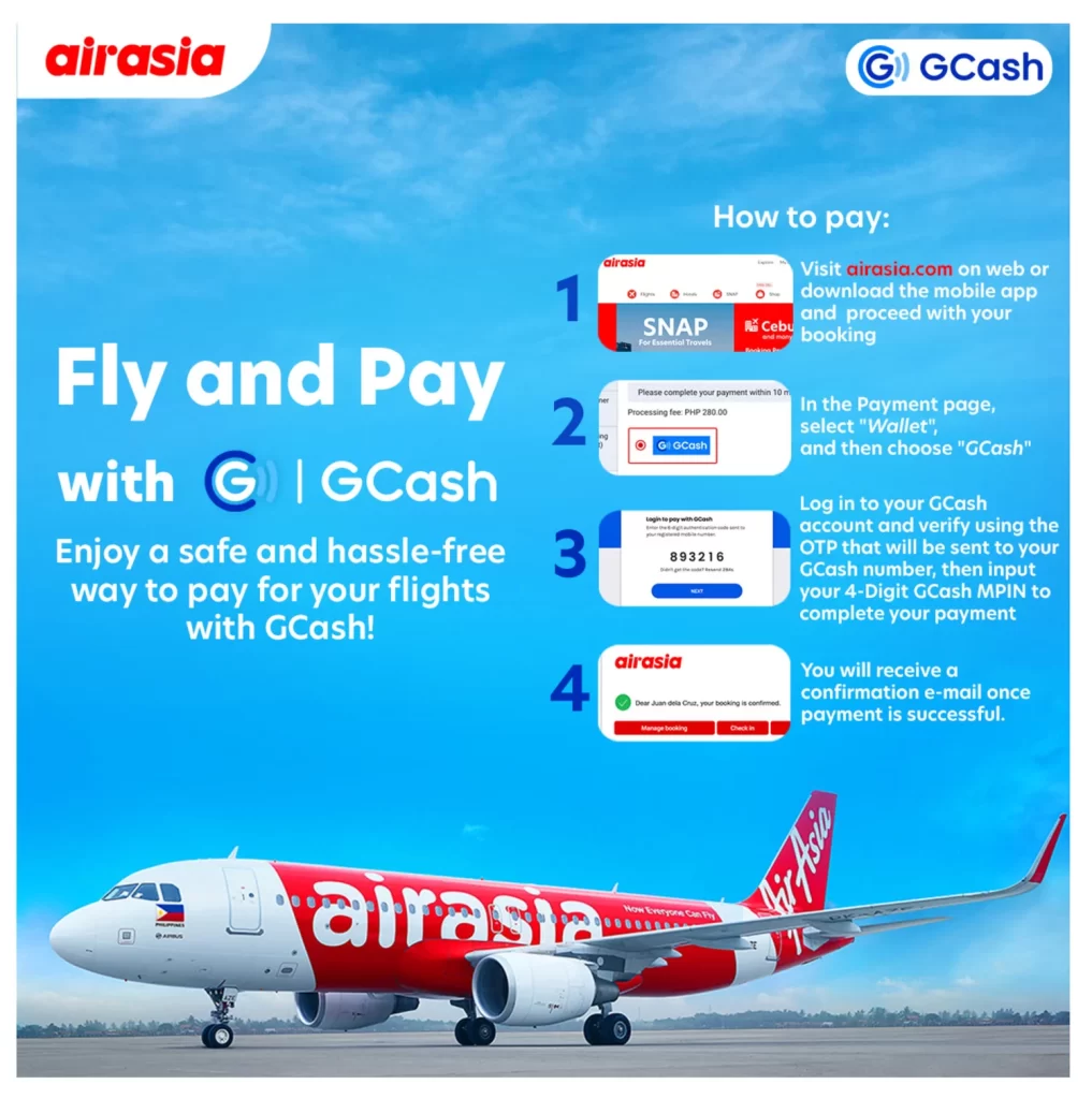 How To Pay Airasia Using GCash