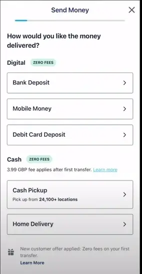 Click on Mobile Money